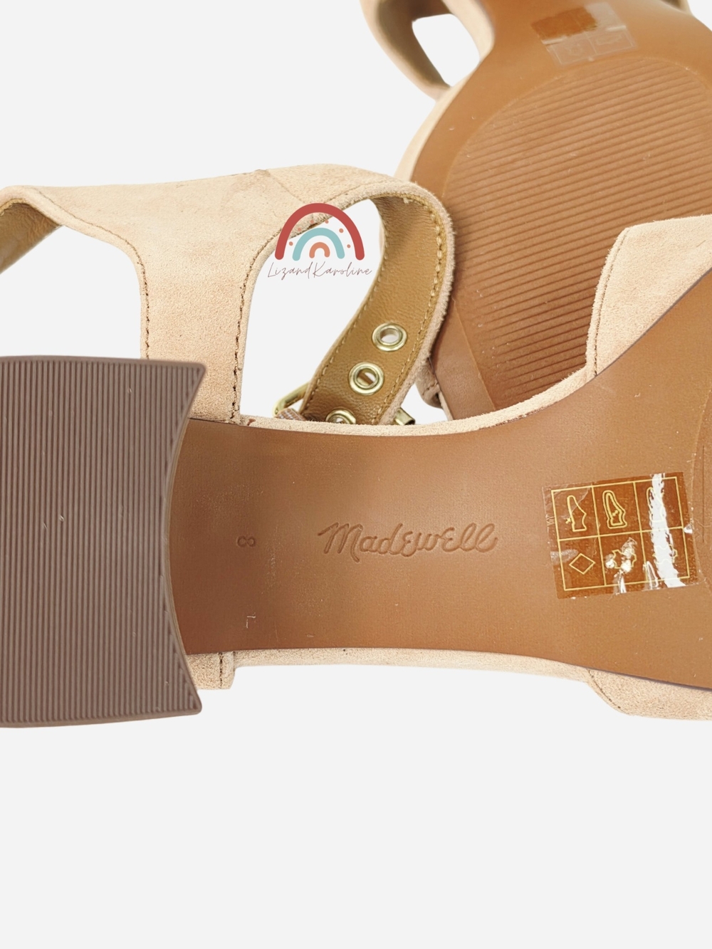 New! Madewell The Neeka Ankle-Strap Heeled Sandal in Suede Warm Umber 8 - Picture 14 of 15